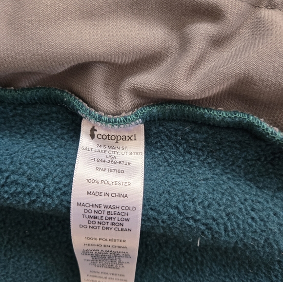 Teal and Pink Hooded Jacket Cotopaxi Size XS Teca - Picture 6 of 6